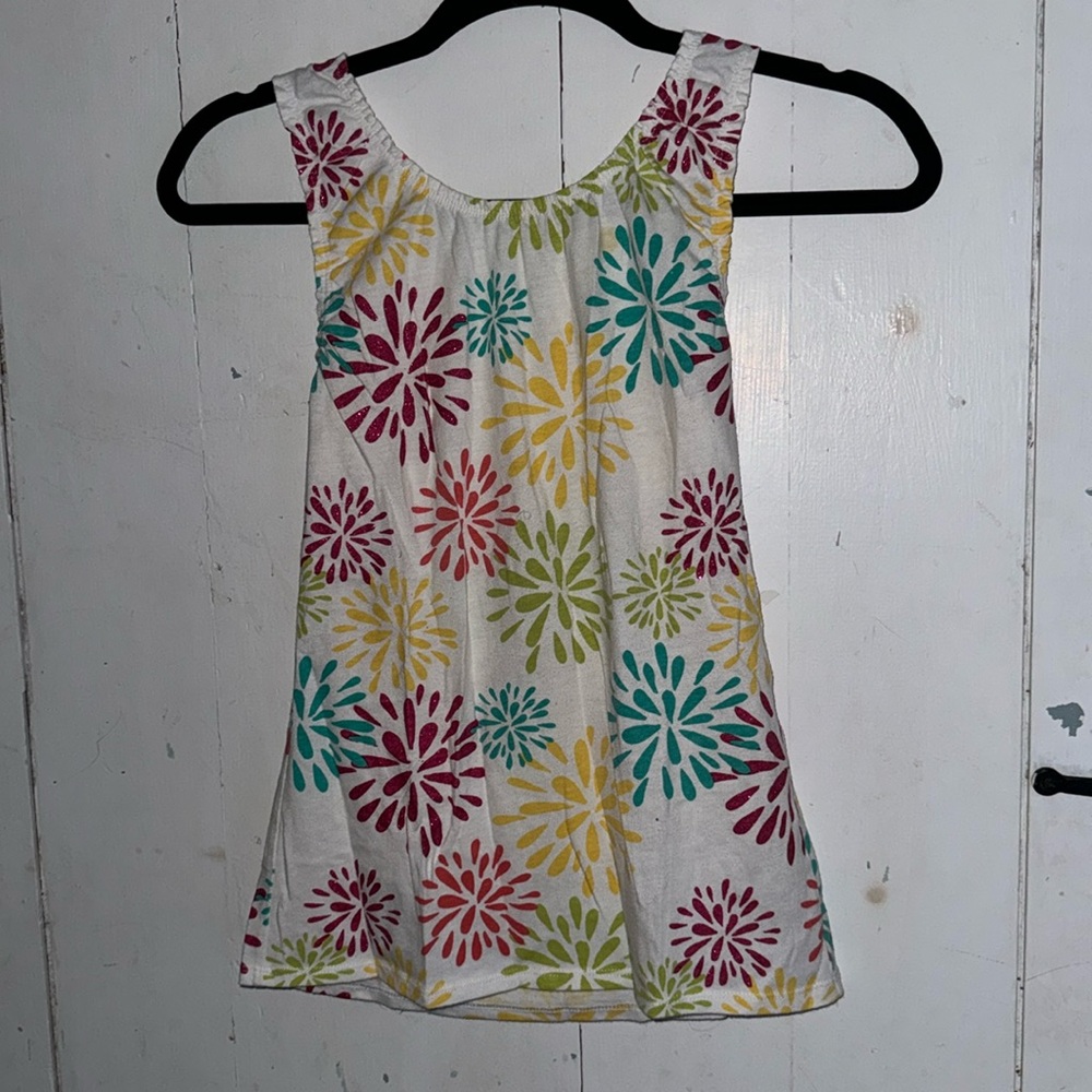 Girls Color Bursts Patterned Tank